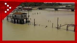 Alluvione danni alla foce del Lamone [upl. by Nirik]