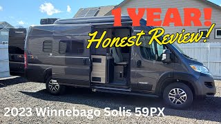 Winnebago Solis 59PX  1 Year Review [upl. by Nanci]