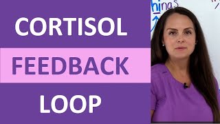 Cortisol Negative Feedback Loop Mechanism Explained Nursing [upl. by Emelen838]