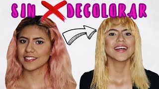 Como quitar tintes fantasía sin decolorar y sin dañar tu cabello  Barrido de color [upl. by Eiramanig]