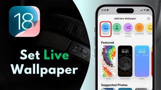 How to Put Live Wallpapers on iPhone iOS 18 [upl. by Placia626]