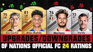 FIFA 24  BIGGEST RATING UPGRADES amp DOWNGRADES of Every Nation EA FC 24 💀😲 [upl. by Rosenzweig474]