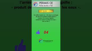 Permis CE  Fiche écrite 02 question 01 quiz [upl. by Astrid897]