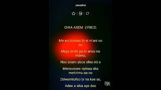 Ohia asem lyrics by daddy lumba [upl. by Shoifet24]