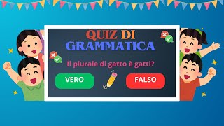 Quiz di Grammatica apprendimento quiz italiano [upl. by Om]