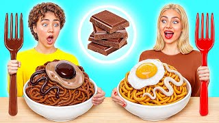 Schokolade vs Echtes Essen Challenge  Fantastische FoodHacks von Multi DO Challenge [upl. by Sax]