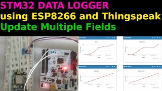 Data Logger using STM32  ESP8266  Thingspeak [upl. by Korenblat]