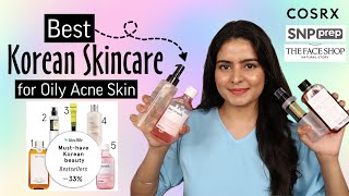 Best Korean Skincare Products for Oily Skin  FaceshopOneThingCosrxSNP  Kashika [upl. by Irim]