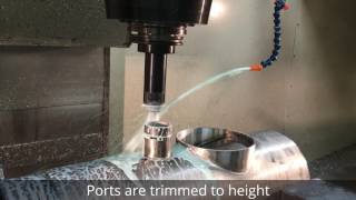 Meyer Tool  J2448  Post Weld Precision Machining of a Custom Vacuum Chamber Assembly [upl. by Den]