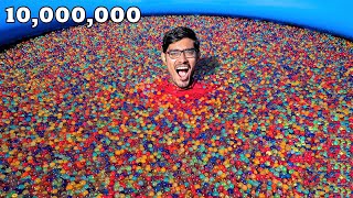 10 Million Orbeez in Swimming Pool  10000000 पानी की गोलियों का पूल  Super Experiment [upl. by Nylrahc]