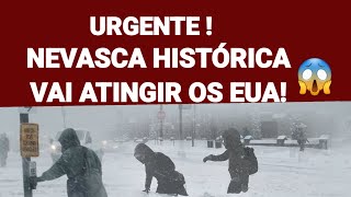 Alerta EUA Nevasca Histórica Vai Atingir Várias Cidades Dos EUA [upl. by Akinimod]