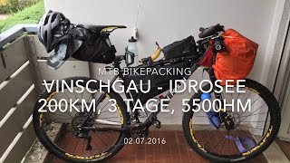 MTB Bikepacking Vinschgau  Idrosee 3 Tage 200km [upl. by Relyhcs]