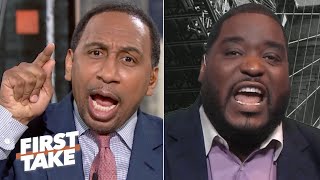 You have two rings because of Tom Brady  Stephen A gets heated with Damien Woody  First Take [upl. by Bigelow]