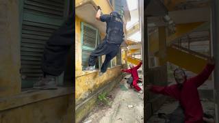 Money Heist Vs Police  1320 parkour bubblesgangz moneyheist badguys police [upl. by Bloem]