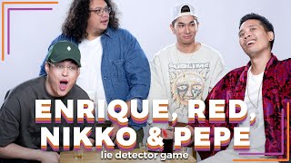 Enrique Gil Pepe Herrera NikkoDAKS and Red Ollero Play a Lie Detector Drinking Game  Rec•Create [upl. by Valerio]