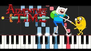 Adventure Time Theme Piano Tutorial [upl. by Caresa]