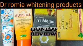 Dr romia whitening products honest reviewremove dark spots pigmentation in7 days 😊 [upl. by Ahsekal]