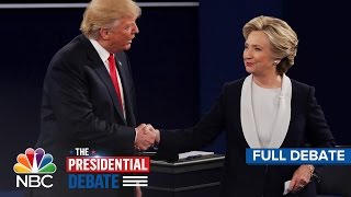 The Second Presidential Debate Hillary Clinton And Donald Trump Full Debate  NBC News [upl. by Mommy164]