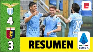 Lazio 43 Genoa Doblete de Correa Goles de Immobile y Romero Lazio no renuncia a la UCL  Serie A [upl. by Harriett567]