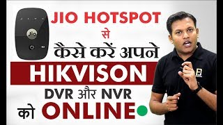 How To Online Hikvision DVR amp NVR Using Jio Hotspot  CCTV Camera  Bharat Jain [upl. by Nidnal]