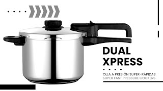 DUAL XPRESS olla a presión súper rápida  super fast pressure cookers FAGOR [upl. by Emilie]