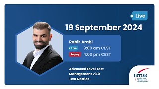 ISTQB® Certified Tester Advanced Level Test Management v30  Test Metrics [upl. by Shama]