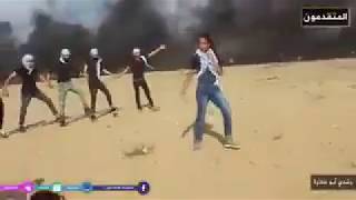 Palestinians Perform Palestinian Dabke in front of the Israeli snipers [upl. by Vena]