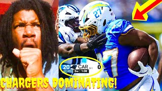 CHARGERS MADE THE PANTHERS LOOK LIKE CATS CHARGERS VS PANTHERS HIGHLIGHTS REACTION 2024 WEEK 2 [upl. by Cohberg]