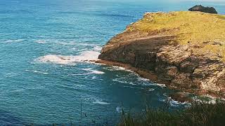 Tintagel Castle view of cliffs [upl. by Natassia213]