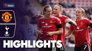 United Remain Unbeaten  Manchester United v Tottenham Highlights  Barclays WSL 202425 [upl. by Crosse676]