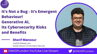 Generative AI Its Cybersecurity Risks and Benefits  Sherif Mansour [upl. by Nirrok863]