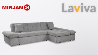 Ecksofa Laviva Cord mit Bettkasten und Schlaffunktion [upl. by Voltz]