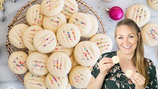 The Easiest Christmas Cookie Whipped Shortbread Cookies [upl. by Dnomyad]