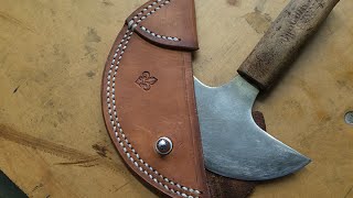 Round Knife Sheath How to make one [upl. by Atorod]