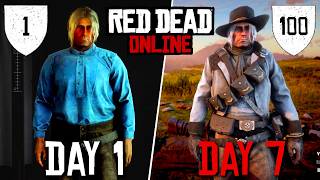 Can I Get to LVL 100 in Only 7 days in Red Dead Online [upl. by Notlim]