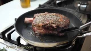 Jamie Oliver  How to steak [upl. by Yhtrod]