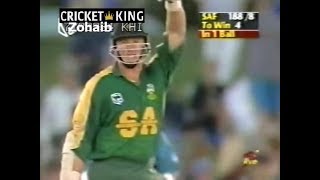 Last Ball FinishLance Klusener hit 6 South Africa vs New Zealand 4th ODI at Napier Mar 25 1999 [upl. by Silverstein]