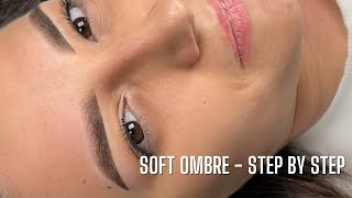 SOFT OMBRE BROWS  STEP BY STEP [upl. by Gibby]