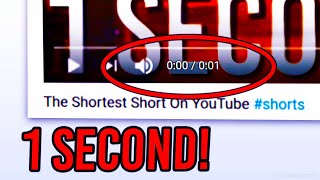 What Is The SHORTEST YouTube Short Ever [upl. by Afital213]