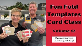 Fun Fold Templates Card Making Class  Volume 12 [upl. by Namlak]