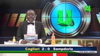 Giornalista africano legge la giornata di Serie A video completo hd [upl. by Kermy]