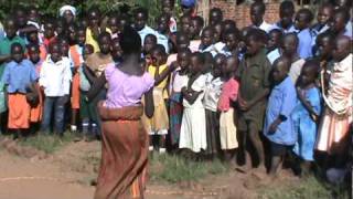 Uganda traditional dance by a young girl AMAZING [upl. by Ostap624]