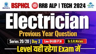 BSPHCL Electrician Previous Year Question Day 3  Score Plus [upl. by Hoes161]