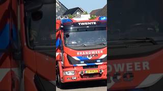 Brandweer Twente met spoed tijdens de open dag in Oldenzaal  112 brandweer [upl. by Ydurt]