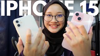 RM4000 HAUL  📱🎀 Pink Iphone 15 UNBOXING amp Comparison [upl. by Sassan]