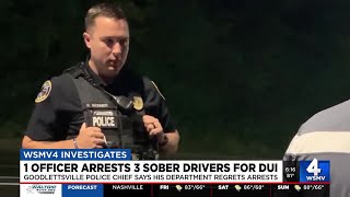 1 officer arrests 3 sober drivers for DUI [upl. by Esej]