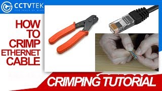 How To Make RJ45 Network Patch Cables Using RJ45 Crimp Tool  Cat 5E and Cat 6  CCTVTEK [upl. by Nanoc]