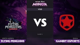 RU Flying Penguins vs Gambit Esports Game 2 StarLadder ImbaTV Dota 2 Minor Playoff [upl. by Litton]