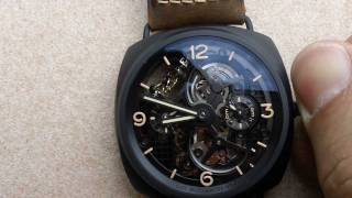 Panerai Radiomir Tourbillon GMT quotLo Scienziatoquot PAM00350 [upl. by Osmond144]