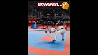 Karate take down  shorts karate wkf kumite martialarts [upl. by Forsta800]